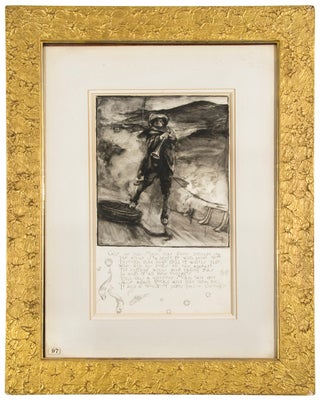Item #238138 Ink and Wash "Give me that man, that dares bestride" from Selections from...