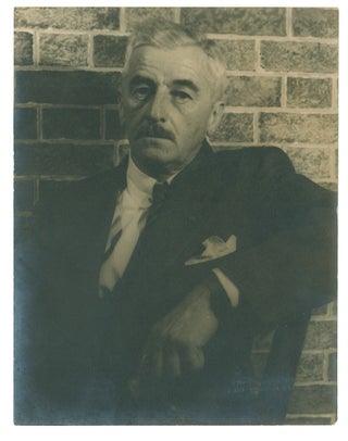 Item #238379 Portrait photograph of William Faulkner. William Faulkner, Carl Van Vechten