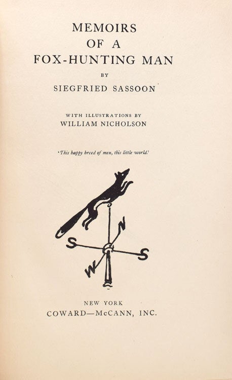 Memoirs of a Fox-Hunting Man