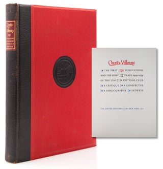 Item #238790 Quarto-Millenary. The First 250 Publications and the First 25 Years 1929-1954 of the...