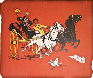 Item #238979 Chromolithograph: "No 29 " Two men with runaway carriage , with dog in...