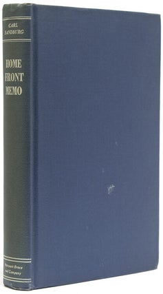Item #239345 Home Front Memo. Carl Sandburg