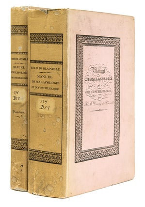 Item #239541 Manuel de Malacologie et de Conchyliologie. H. M Ducrotay de Blainville