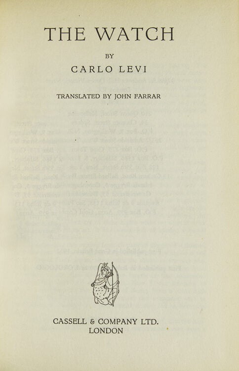 The Watch … Translated by John Farrar
