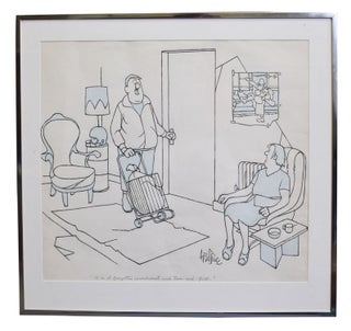 Item #24031 New Yorker cartoon: original ink and colored wash drawing, signed “Geo. Price”...