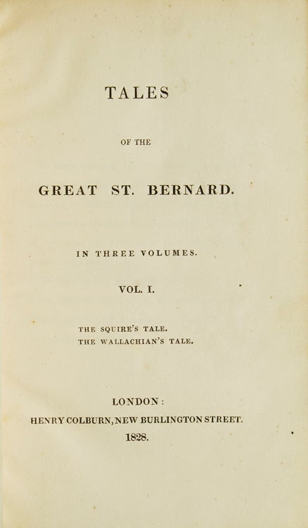 Tales of the Great St. Bernard