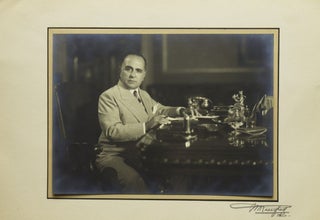 Item #241496 Portrait Photograph of President Getulio Vargas of Brazil (1882-1954) seated at his...