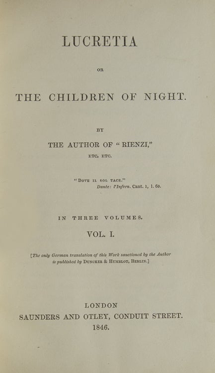 Lucretia or The Children of Night