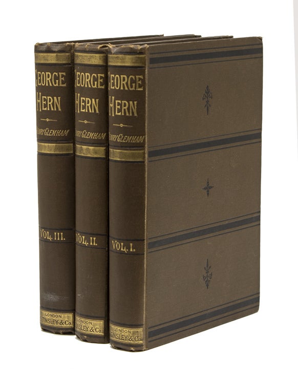 Item #241796 George Hern. A Novel. By Henry Glemham. in Three Volumes. Harry Read Allen.