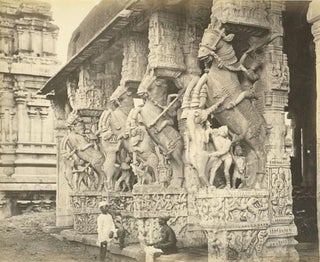 Item #242355 Mundapum, with facade of carved horses. Samuel Bourne