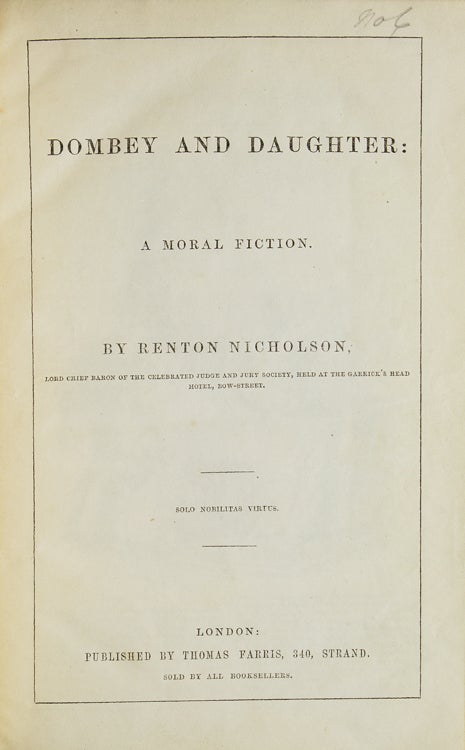 Dombey and Daughter: A Moral Fiction
