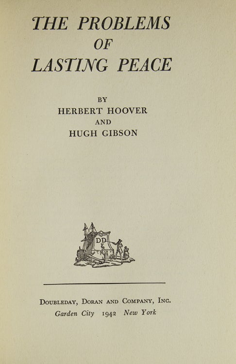 The Problems of Lasting Peace