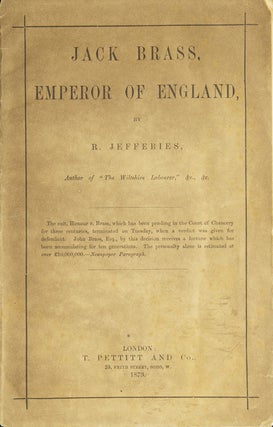 Item #244051 Jack Brass, Emperor of England. Richard Jefferies