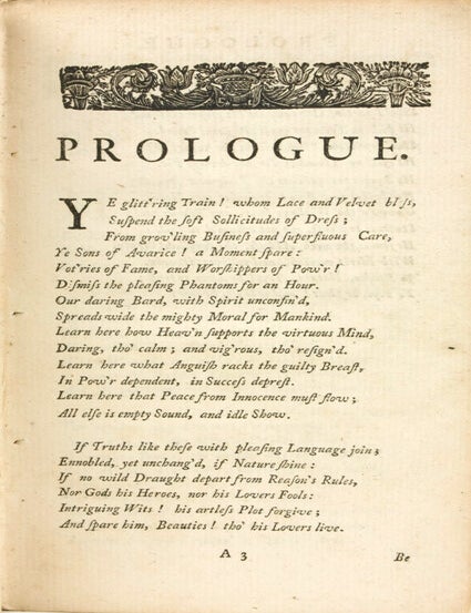 Irene: A Tragedy. As It Was Acted at the Theatre-Royal in Drury-Lane
