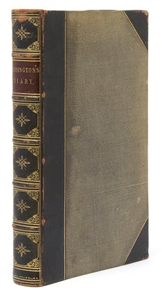 Item #244345 The Diary of The Late George Bubb Dodington, Baron of Melcombe Regis: From March 8,...