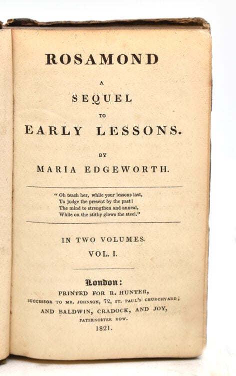 Rosamond. A Sequel to Early Lessons ... In Two Volumes