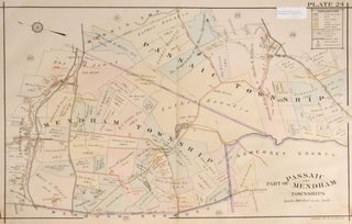 Item #244653 Map of parts of Passaic and Mendham Townships, Plate # 24. Including May P. Jones's...