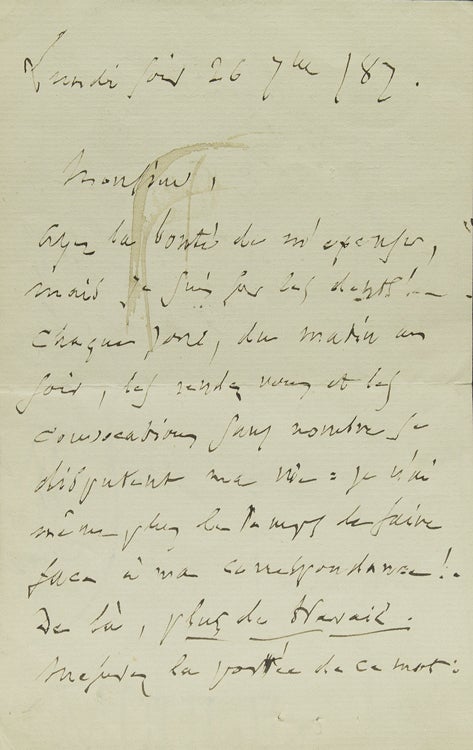 Item #244942 Autograph Letter, signed ("Ch. Gounod") to Lucien Marc. Charles Gounod.