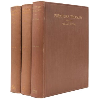 Furniture Treasury (Mostly of American Origin). All periods of American Furniture with some foreign examples in America. Also american hardware and household utensils. Vol III Being a record of designers, details of designs and structure, with lists of clock makers in America, and a glossary of furniture terms, richly illustrated (pp. 550)