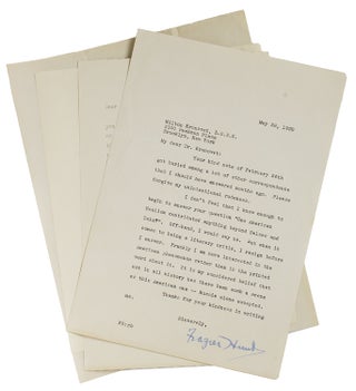 Item #24646 Collection of 8 letters from literary figures to Dr. Milton Kronovet, V. S. D. C....