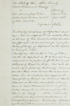 Item #246671 Signed document, "Wm. McKinley" (twice). William McKinley
