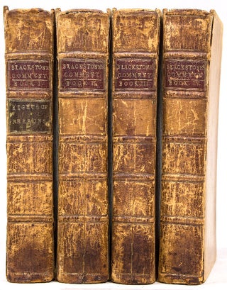 Item #246885 Commentaries on the Laws of England. William Blackstone