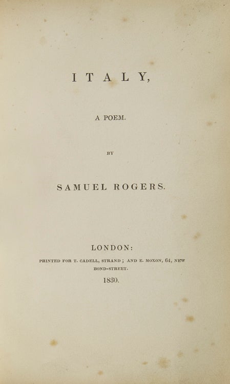 Italy, A Poem