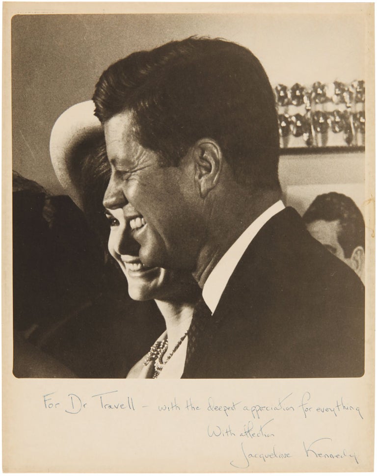 Photograph of JFK and Jackie, Signed