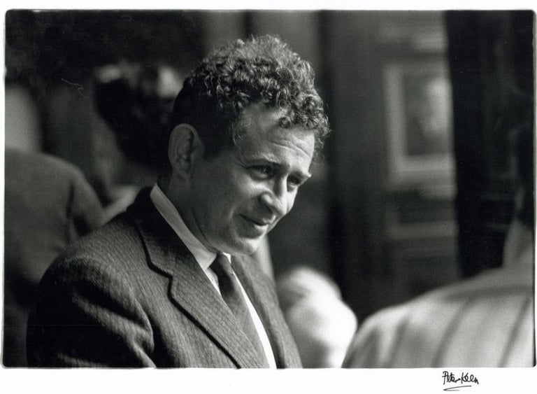 Item #247857 Photograph of Norman Mailer at the 1962 International Writers Conference. Norman Mailer, Peter Keen.