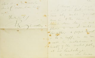Item #248308 Autograph Letter, signed (“R.W. Gilder”), to “Dr. Dane”. Richard Watson Gilder