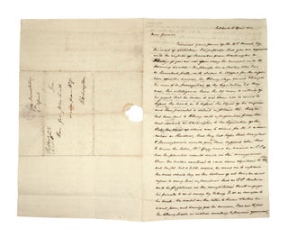 Item #249041 Autograph letter signed to General John Smith outlining the political machinations...