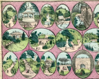 Item #249771 Letterhead with 16 hand-colored oval view of Central Park above printed "Central...