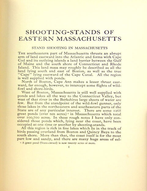 Shooting-Stands of Eastern Massachusetts