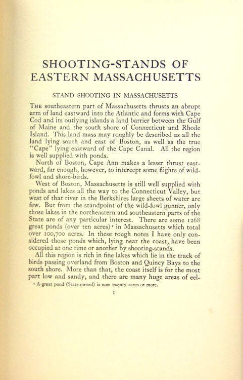 Shooting-Stands of Eastern Massachusetts