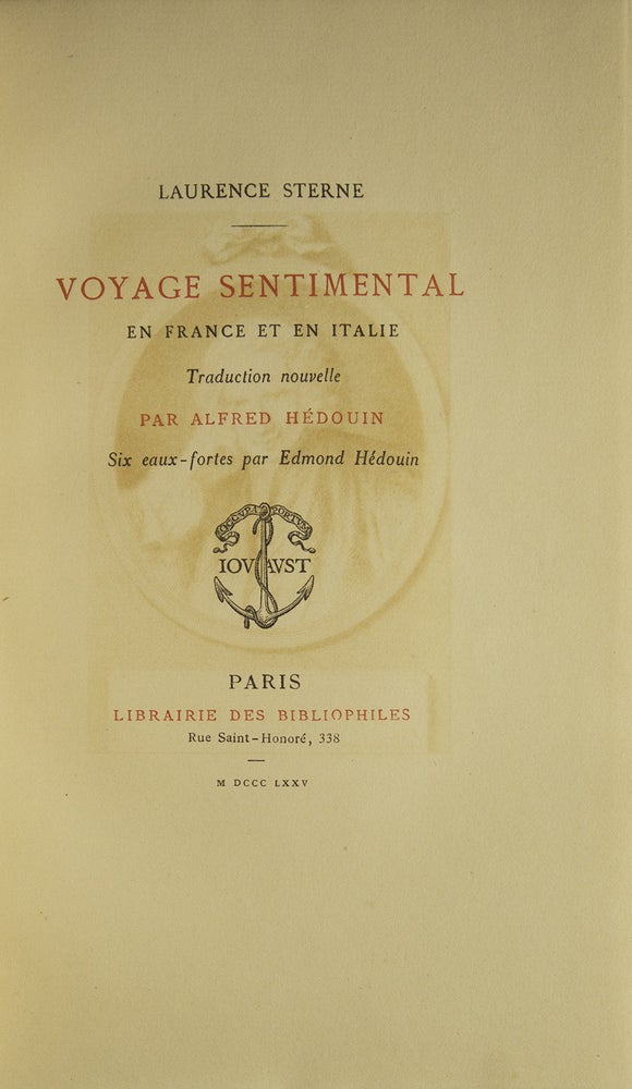 Voyage Sentimental en France et en Italie. Traduction nouvelle par Alfred Hédouin