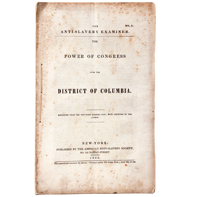Item #251258 The Power of Congress over the District of Columbia