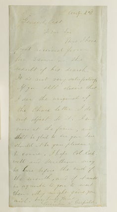 Item #251281 Autograph Letter, Signed. To Brig-General Henry Martyn Cist (1839-1902). Lucretia...