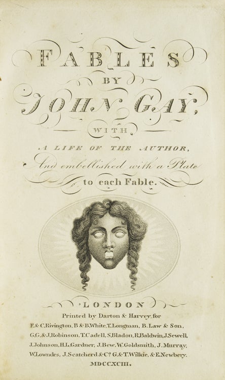 Fables by … with a life of the author [by Samuel Johnson] ; and embellished with a plate to each fable