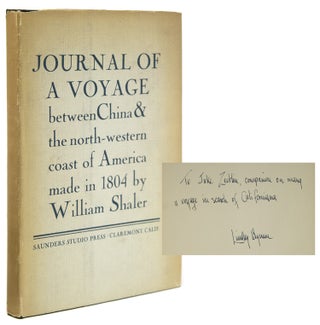 Item #253129 Journal of a Voyage Between China and the North-Western Coast of America, Made in...