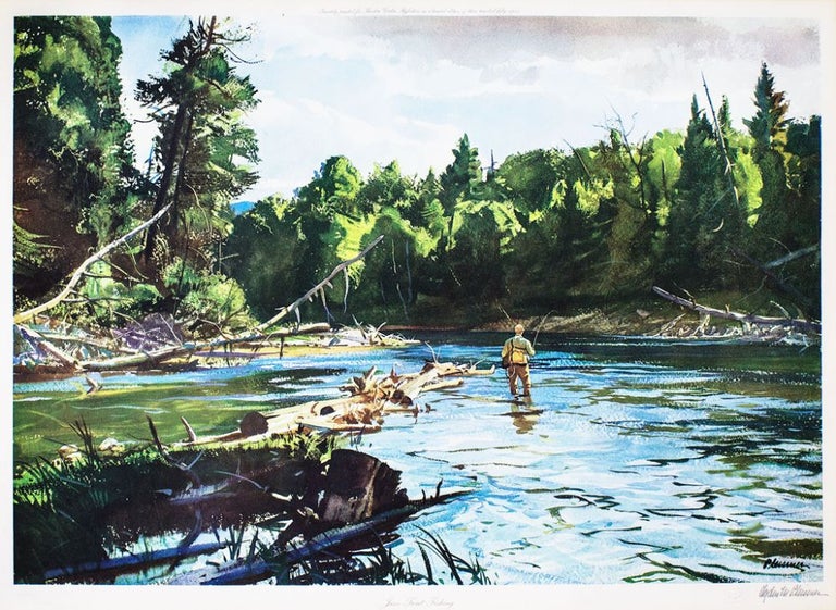 Item #253189 "June Trout Fishing" Ogden Minton Pleissner.