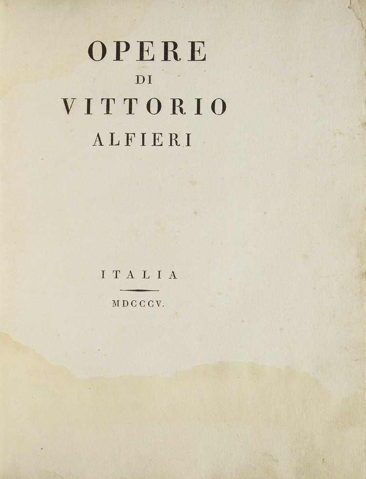 Opere di Vittorio Alfieri da Asti: L'america Libera