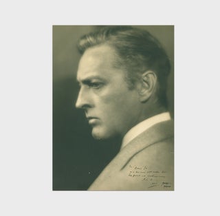 Item #253756 Portrait photograph of John Barrymore, inscribed by Barrymore to Douglas Fairbanks,...
