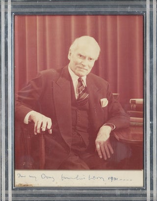 Item #253930 Photo of Lawrence Olivier, inscribed humorously to Douglas Fairbanks, Jr. Lawrence...