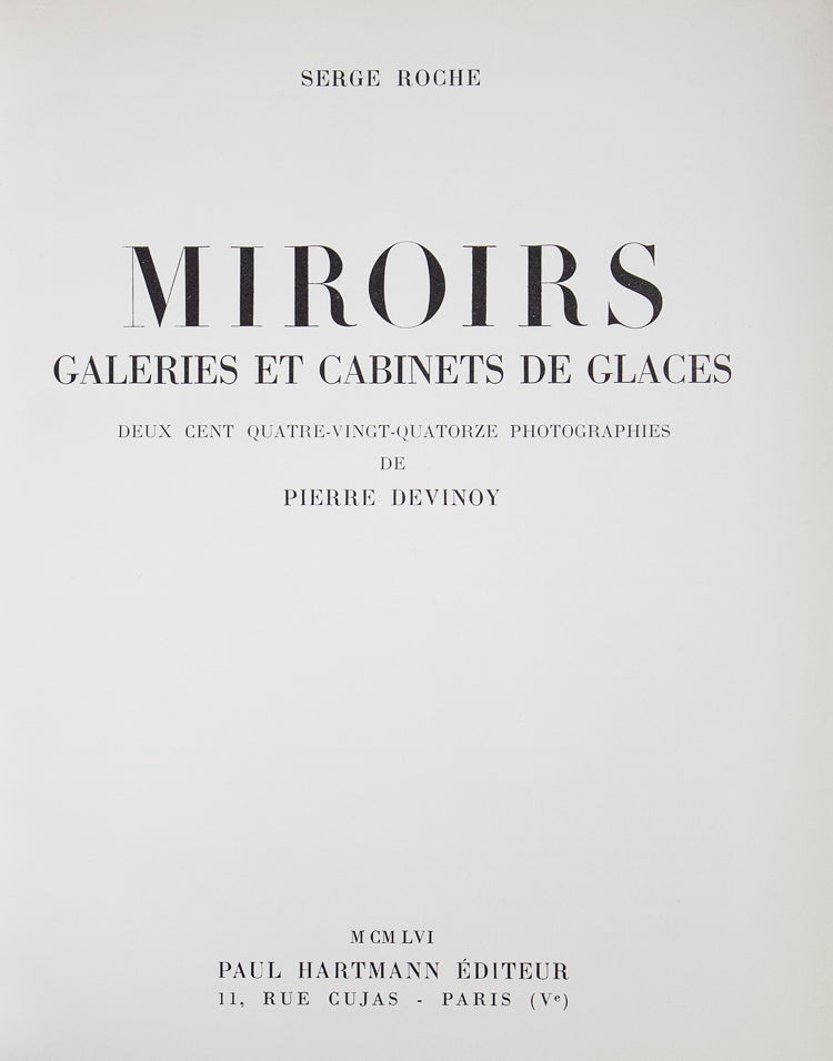 Miroirs Galeries et Cabinet