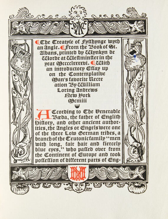 Treatyse of Fysshynge with an Angle. From the Book of St. Albans … With an Introductory Essay... (2/2)