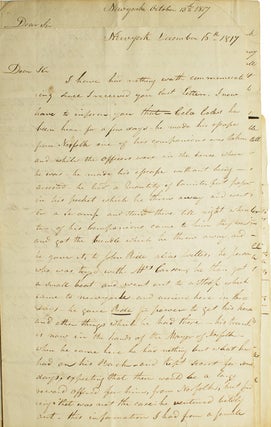 Item #256412 A.L.S. To William (Morris) Merdith President of the Schuykill (sic) Bank. About a...