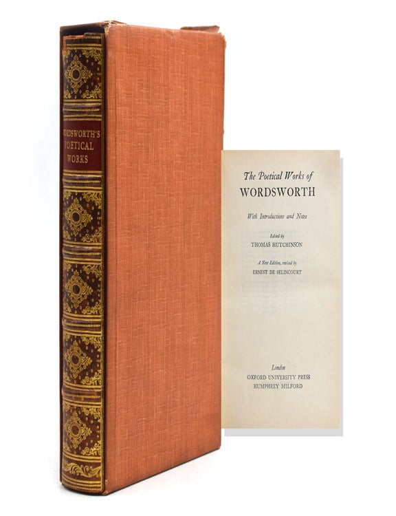 Poetical Works of Wordsworth with introduction and notes. Edited by Thomas Hutchinson