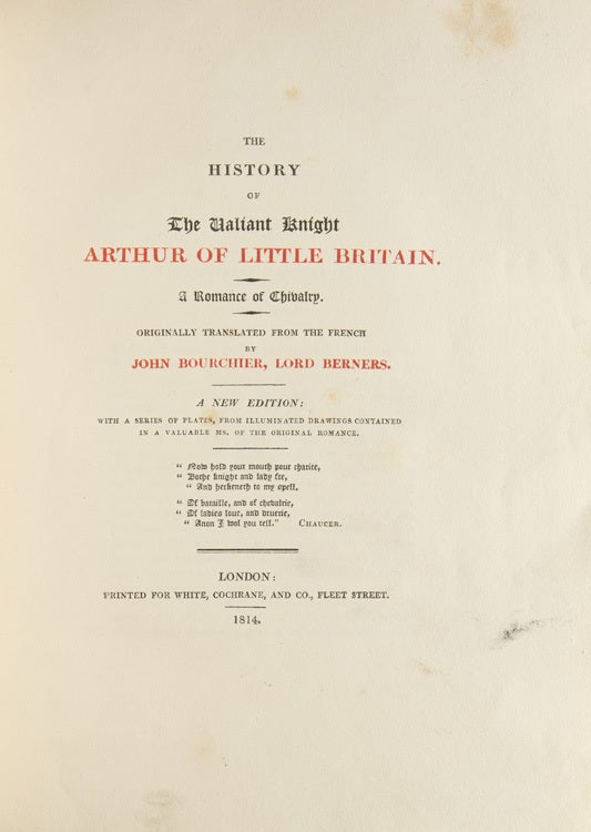 The History of the Valiant Knight Arthur of Little Britain (4/6)