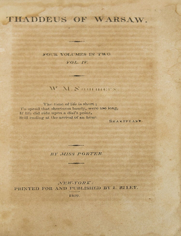 Thaddeus of Warsaw. In Four Volumes (2/4)