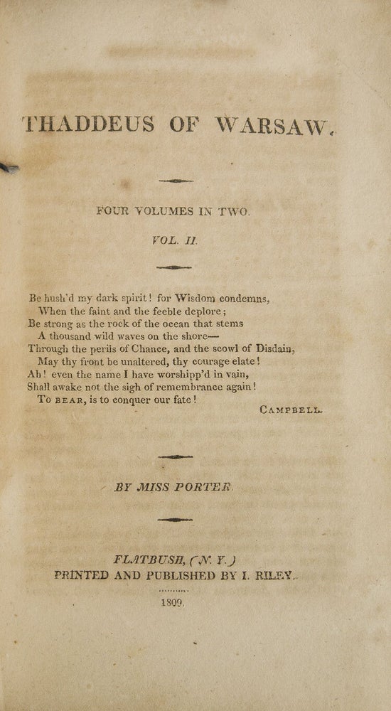 Thaddeus of Warsaw. In Four Volumes (3/4)
